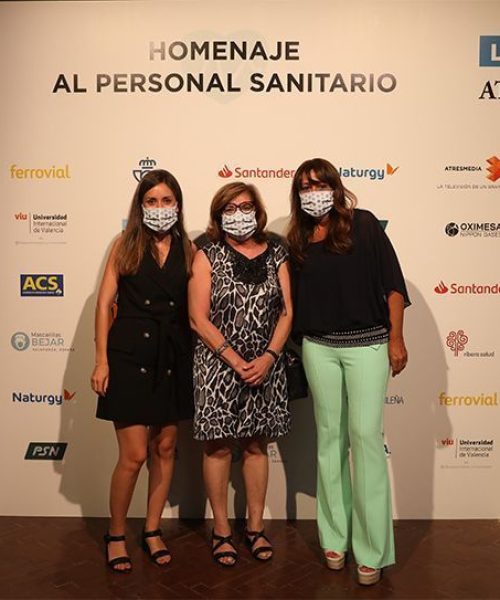 Elena Gracia, Cristina Granados y Maricruz Martín, de Ribera Salud